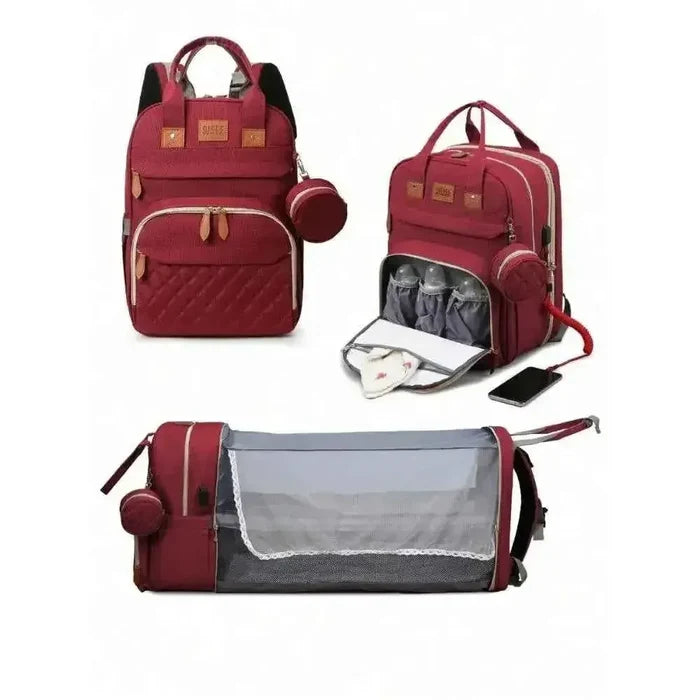 3-in-1 Baby Diaper Backpack