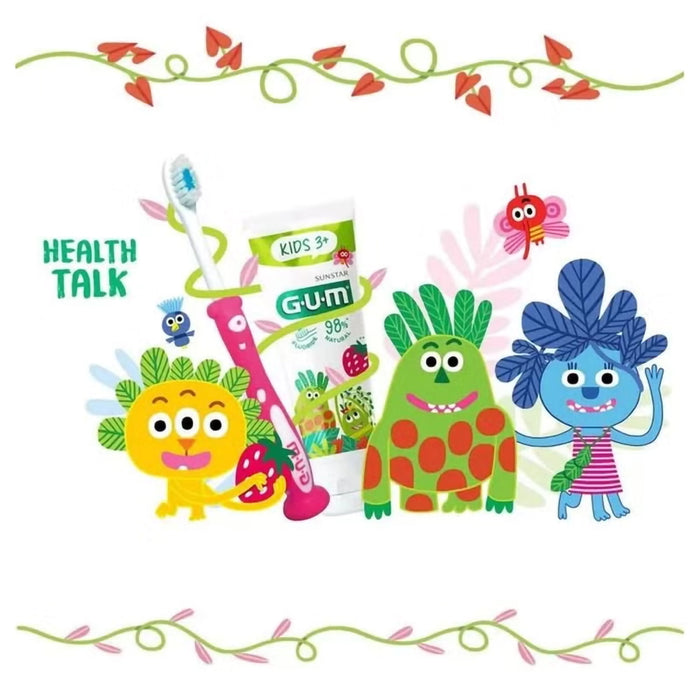 GUM Kids Toothpaste 3+ Years 50ml - Strawberry Flavor (3000MEA1), Toothpaste