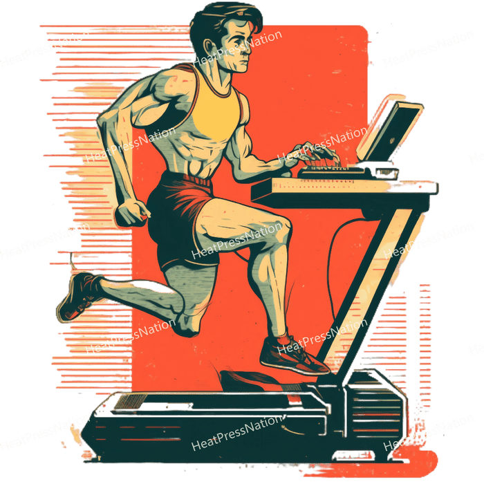 Gym Treadmill Design - HeatPressNation