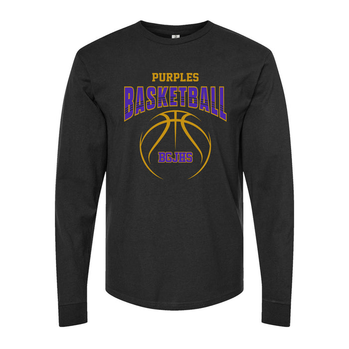 Purples Basketball Long Sleeve Tee