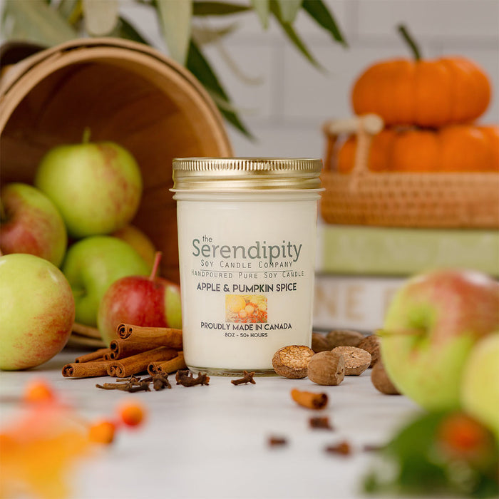 Serendipity Soy Wax Candle - Apple Pumpkin Spice