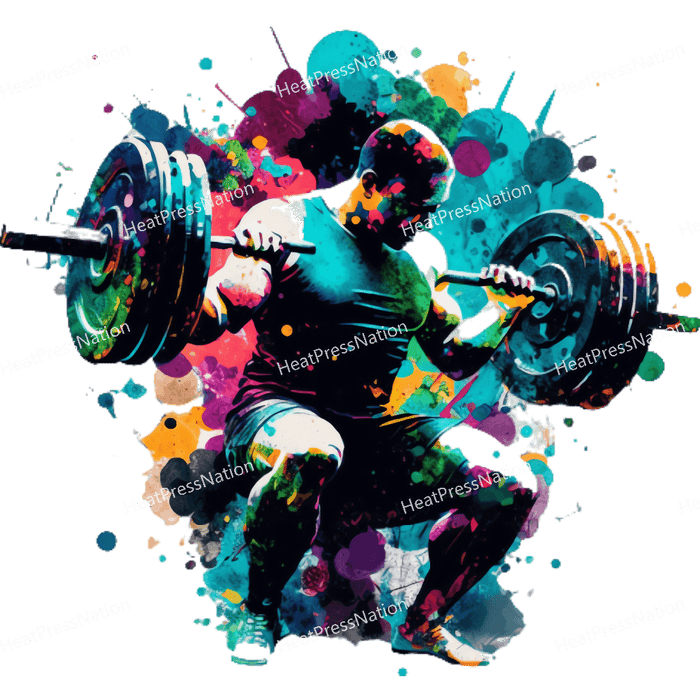 Splatter Weight Training Design - HeatPressNation