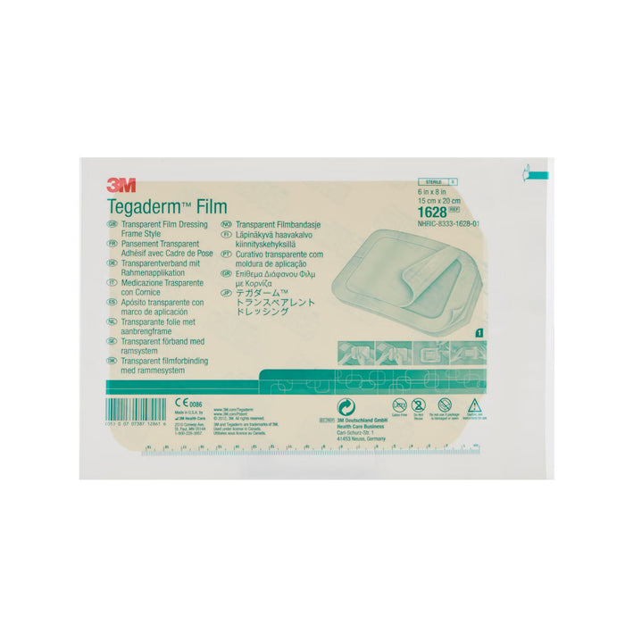 3M Tegaderm Transparent Film Dressing Frame Style, Sterile, 6" x 8"