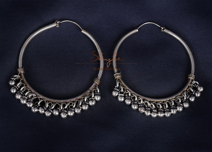 Adya Fine Silver Balis front