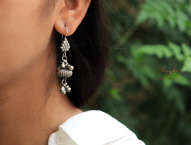 Adya Ghughri Fish hook Earrings