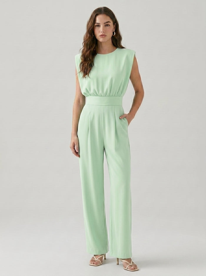 Aria | Elegant Belted Jumpsuit