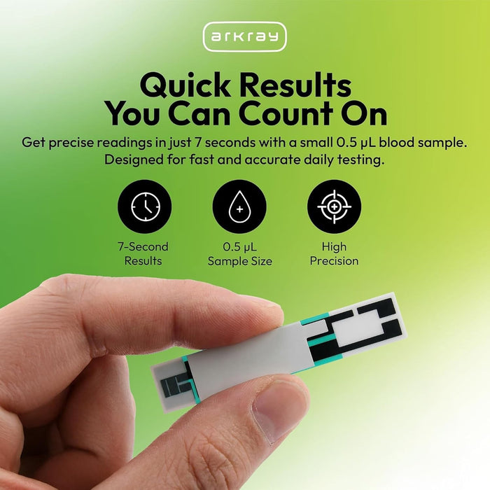 Arkray Glucocard Vital Blood Glucose Test Strips, 50 Count - 760050-Box - LL Medico