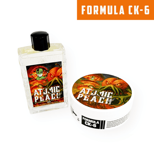 Atomic Peach Artisan Shave Soap & Aftershave Bundle | Ultra Premium CK-6 Formula | A Secret Menu Mashup - Phoenix Artisan Accoutrements