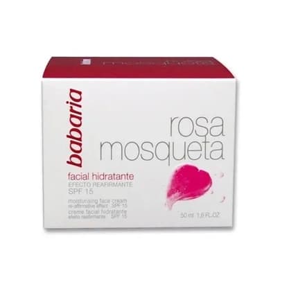 Babaria Face Cream 24 Hour Moisture Rose Hip Oil Spf 15 50ml