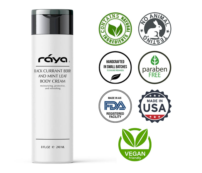 BLACK CURRANT BERRY AND MINT LEAF BODY CREAM (S-522) RAYA SPA - rayaspa