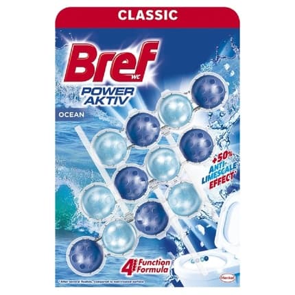 Bref Toilet Odorizer Balls Power Active 3x50g Ocean