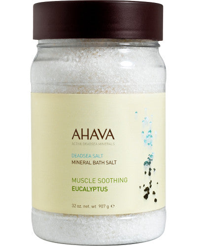 Dead Sea Salt Mineral Bath Salt Muscle Soothing Eucalyptus 32 oz