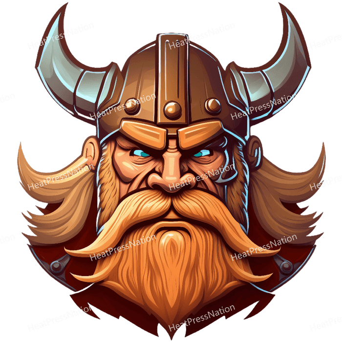 Detailed Warrior Viking Design - HeatPressNation