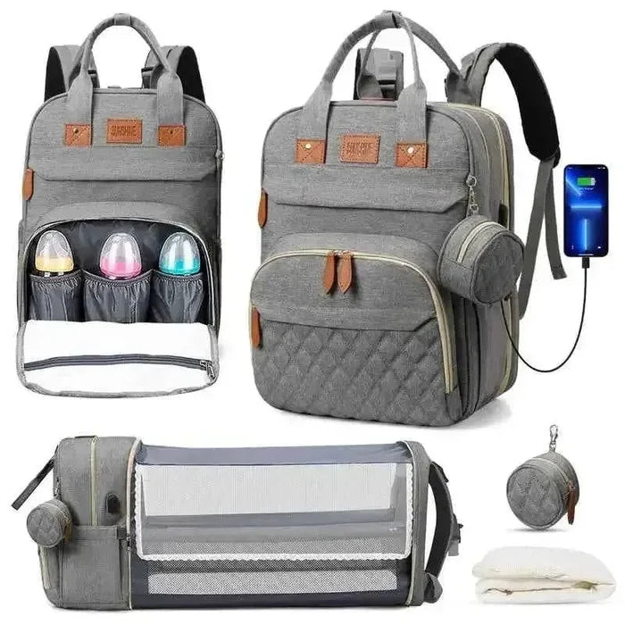 3-in-1 Baby Diaper Backpack