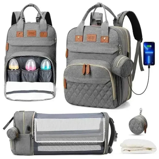 3-in-1 Baby Diaper Backpack