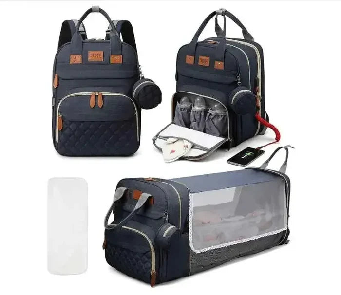 3-in-1 Baby Diaper Backpack