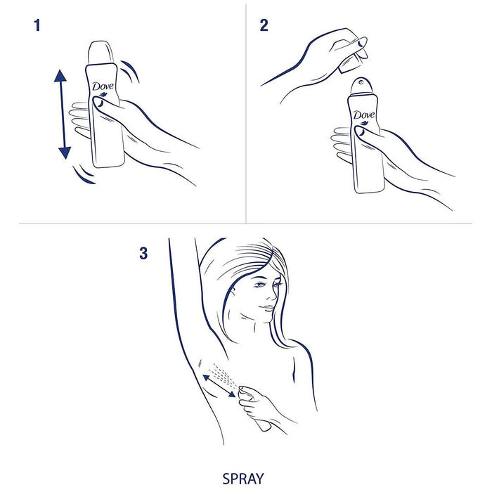Dove Dry Spray Invisible Antiperspirant, Clear Finish Sheer Fresh Scent, 3.8 oz