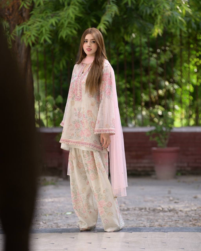 Elegant Essence The Allure of a Woman in a Graceful White Salwar Suit