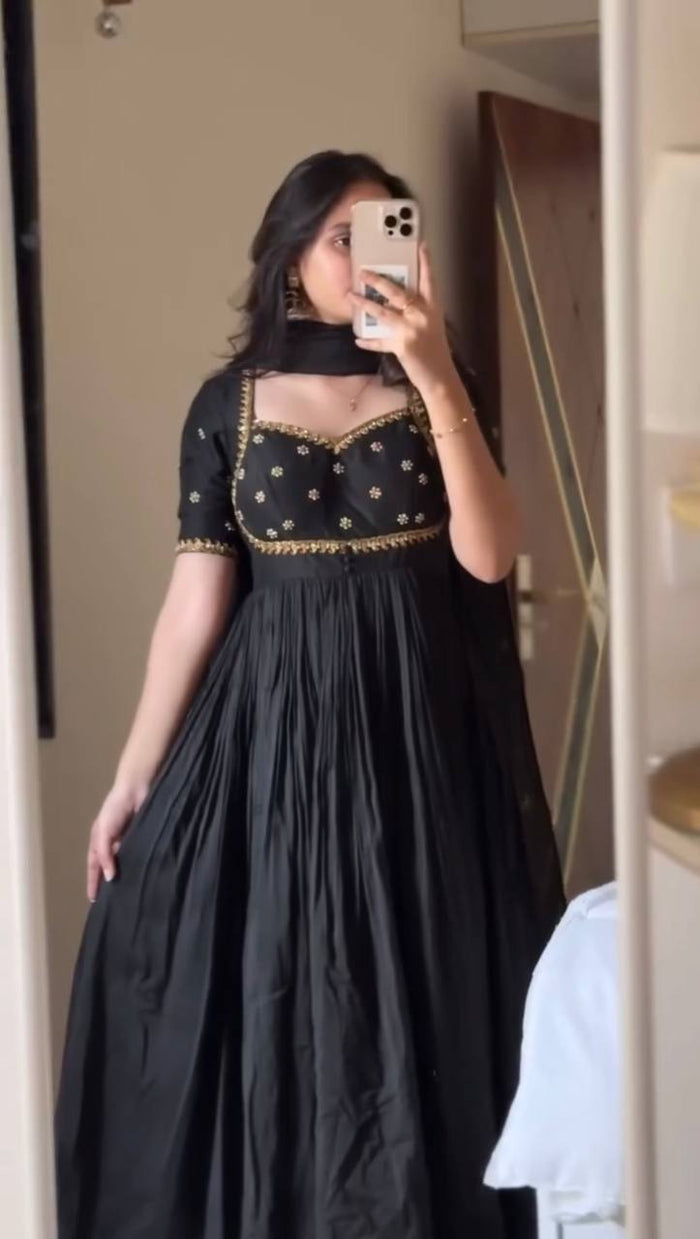 Elegant Moments Captured in Black Dress