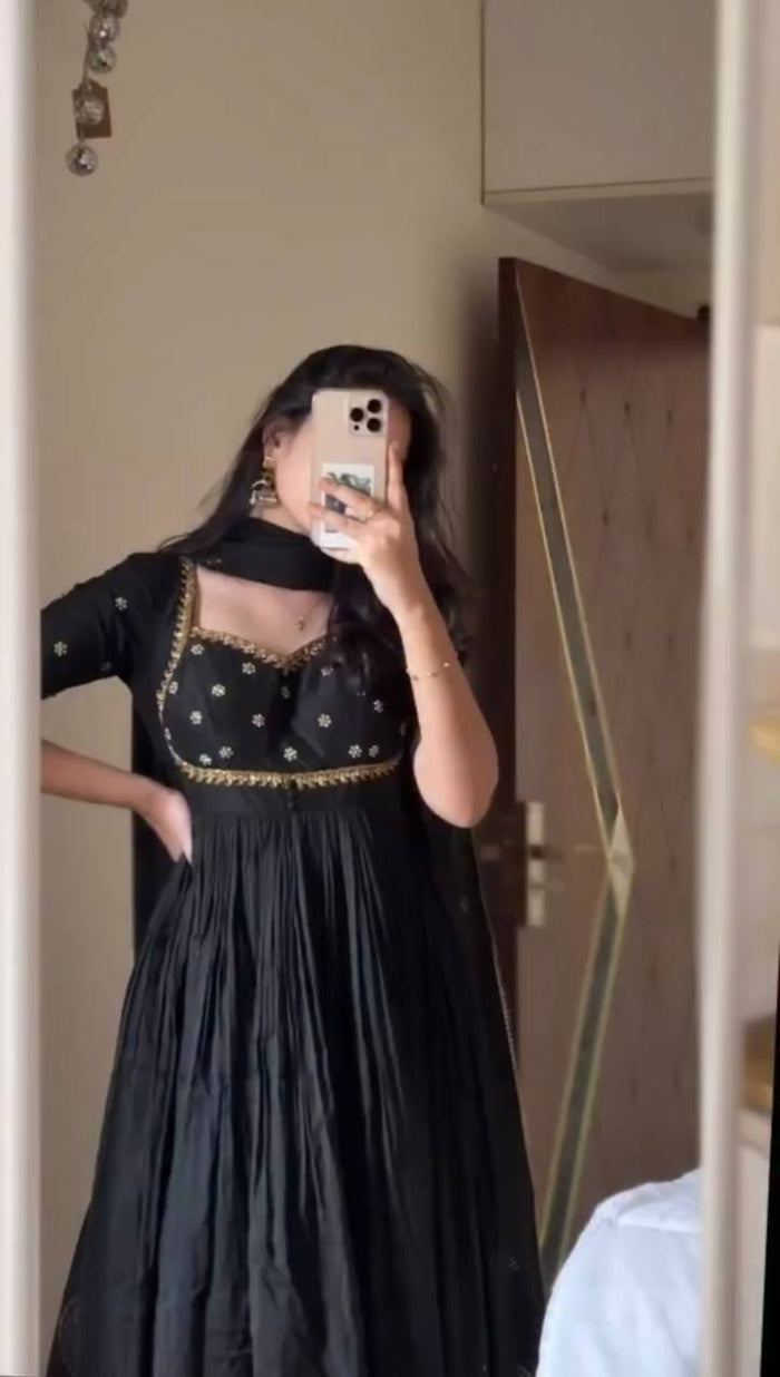 Elegant Moments Captured in Black Dress