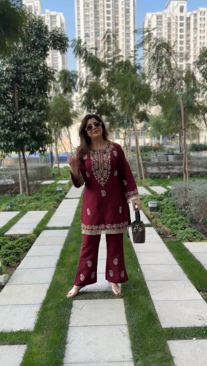 Elegant Stroll in Traditional Attire