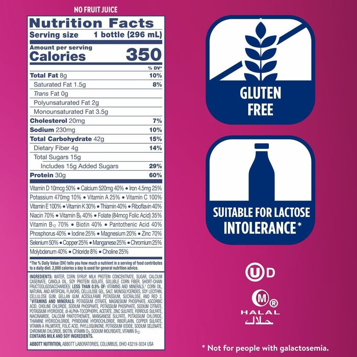 Ensure Complete Nutrition Shake, Strawberry, 10 oz - 68059-Bottle - LL Medico