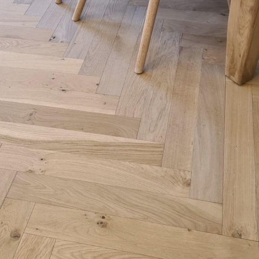 Free Delivery of Tuscany Oak Herringbone Sample - Wood Floor Store