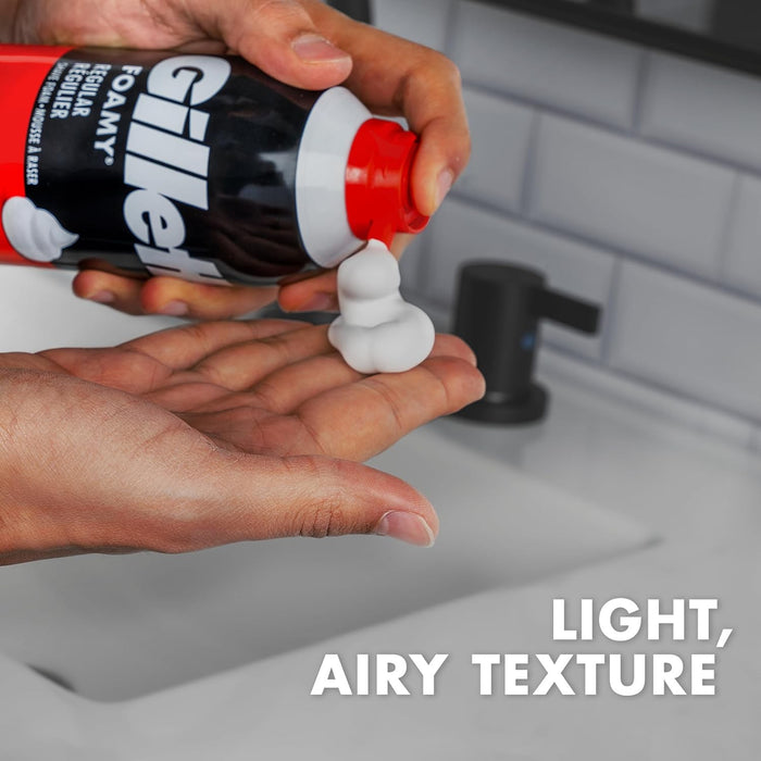 Gillette Foamy Regular Originale Shave Foam, 11 oz
