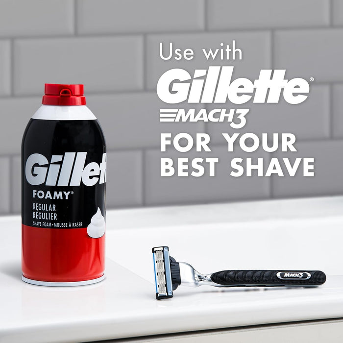 Gillette Foamy Regular Originale Shave Foam, 11 oz