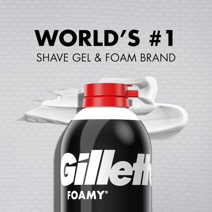 Gillette Foamy Regular Originale Shave Foam, 11 oz