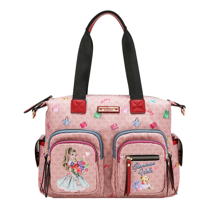 GLAMOROUS WALK NYLON TOTE BAG