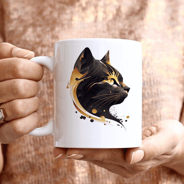 Golden Dark Cat Design - HeatPressNation
