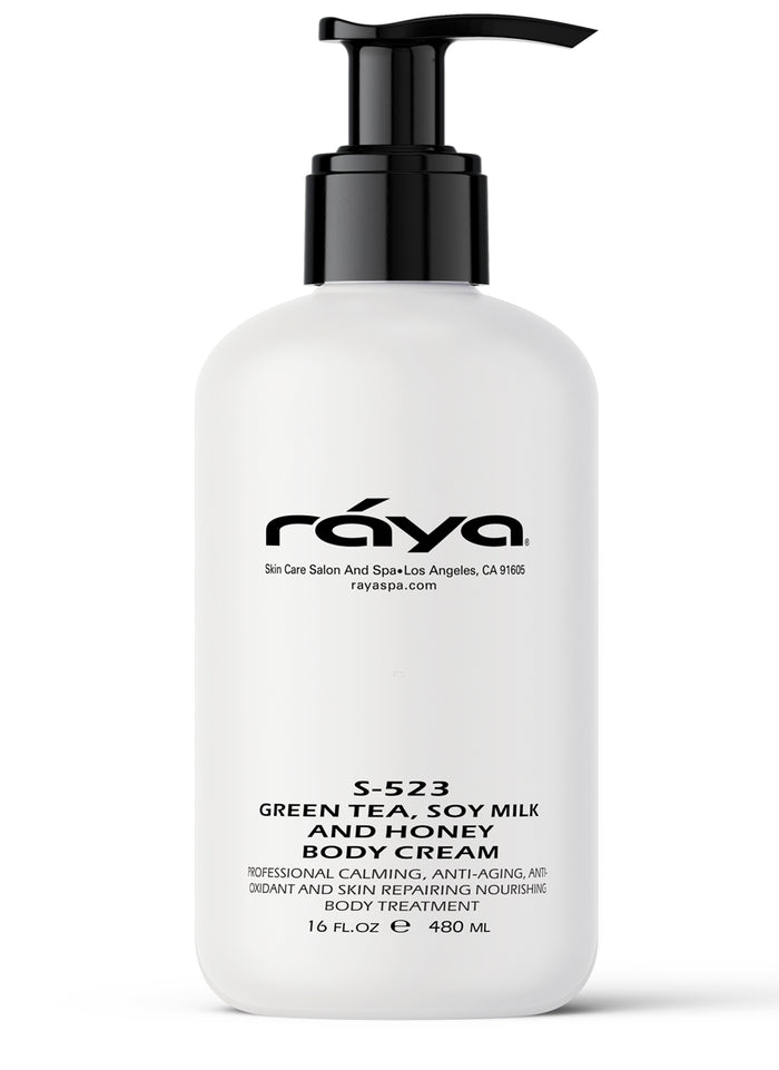 GREEN TEA SOY MILK AND HONEY BODY CREAM (S-523) RAYA SPA - rayaspa
