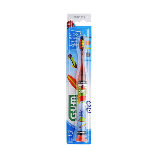 GUM Junior Monster Light-Up Toothbrush - Soft (903M), Manual Toothbrushes