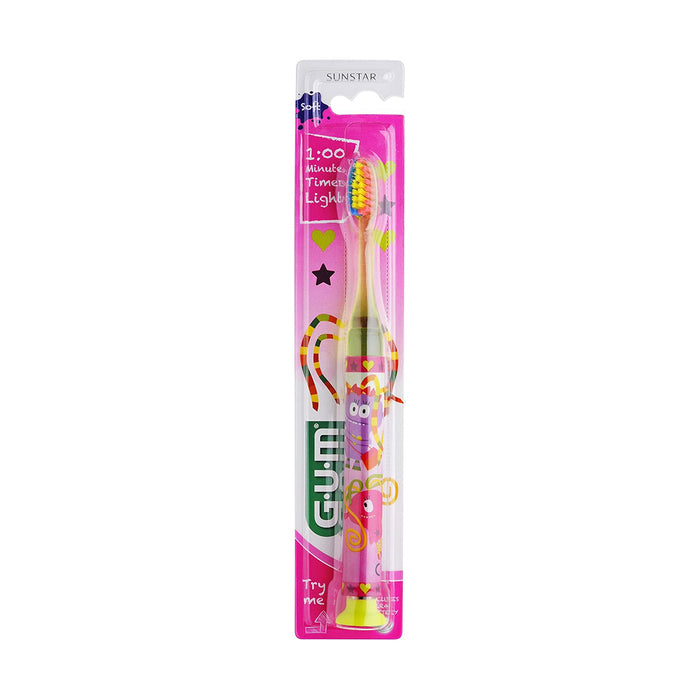 GUM Junior Monster Light-Up Toothbrush - Soft (903M), Manual Toothbrushes