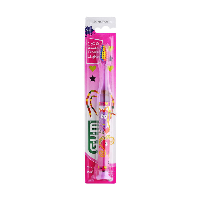 GUM Junior Monster Light-Up Toothbrush - Soft (903M), Manual Toothbrushes