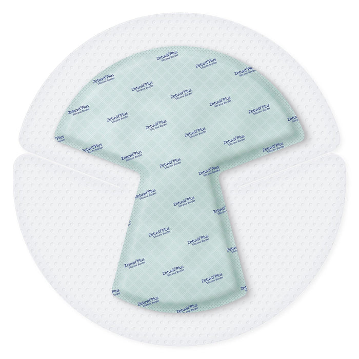 Hartmann Zetuvit Plus Silicone Border Super Absorbent Dressing, 10 x 10 Inch Heel