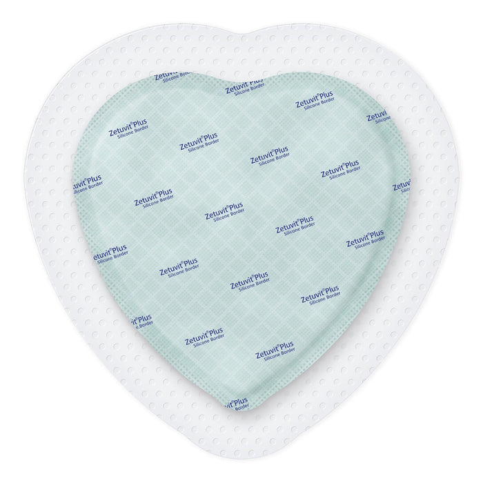 Hartmann Zetuvit Plus Silicone Border Super Absorbent Dressing, Sacral — 7" x 7"