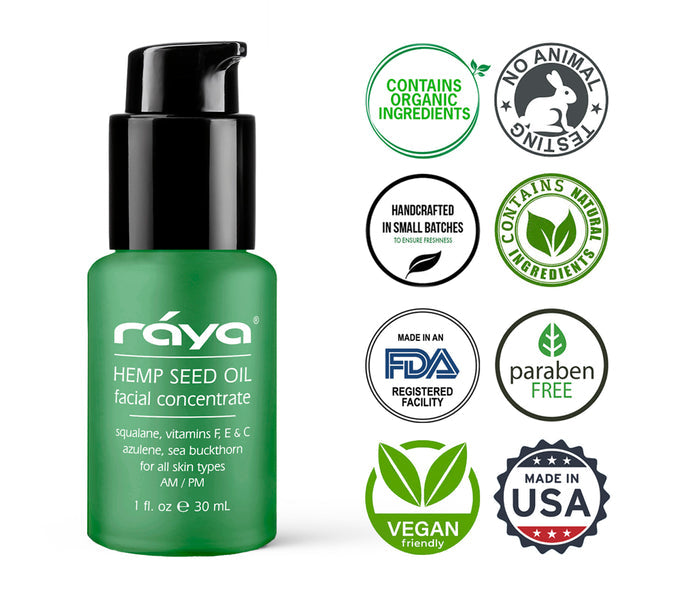 HEMP SEED FACIAL OIL (529) RAYA SPA - rayaspa