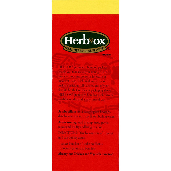 Herb-Ox Instant Broth & Seasoning, Sodium Free Beef Flavor, 7.5 oz Packet - 23371-Box - LL Medico