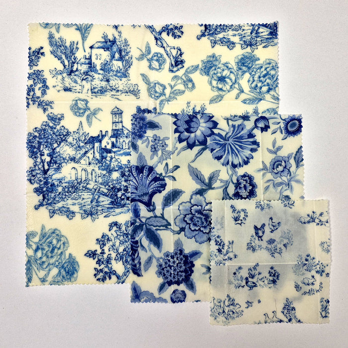 HONEY Beeswax Wraps - Blue Country Floral