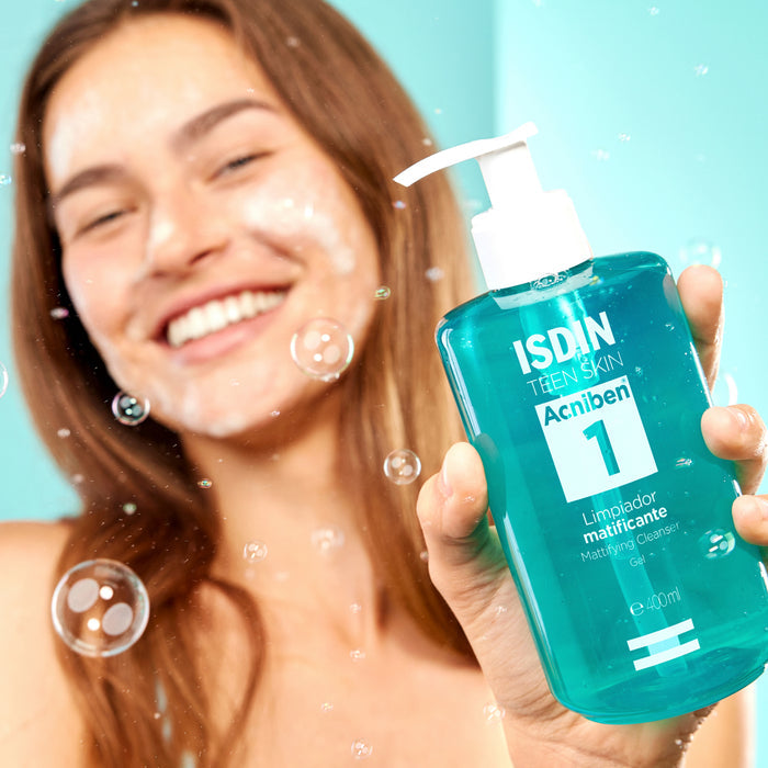 ISDIN Oily Skin Acniben1 Mattifying Cleanser Gel -400ml