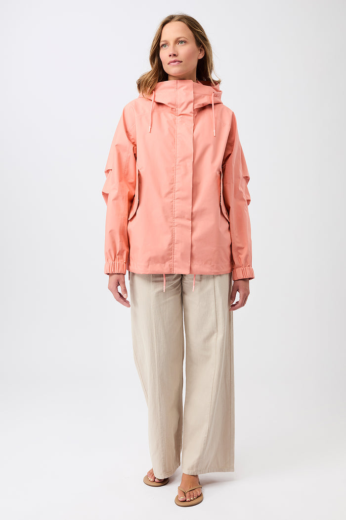 Kapuzenjacke mit Falten am Arm (Frangipani)