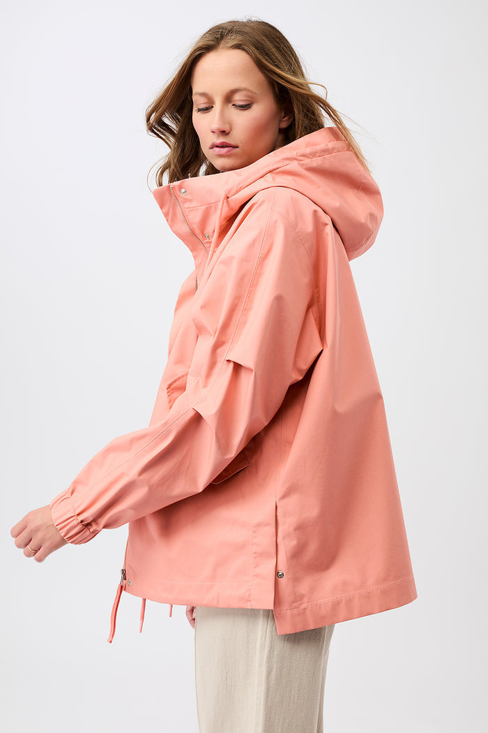 Kapuzenjacke mit Falten am Arm (Frangipani)