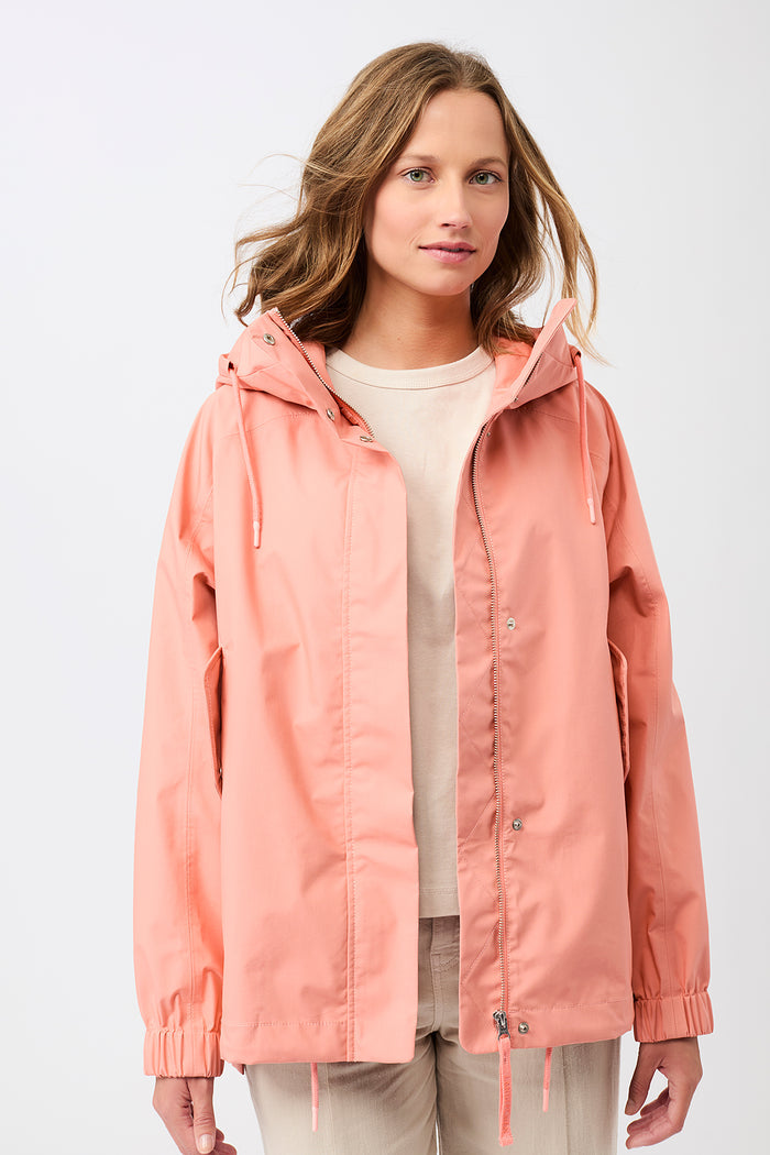 Kapuzenjacke mit Falten am Arm (Frangipani)
