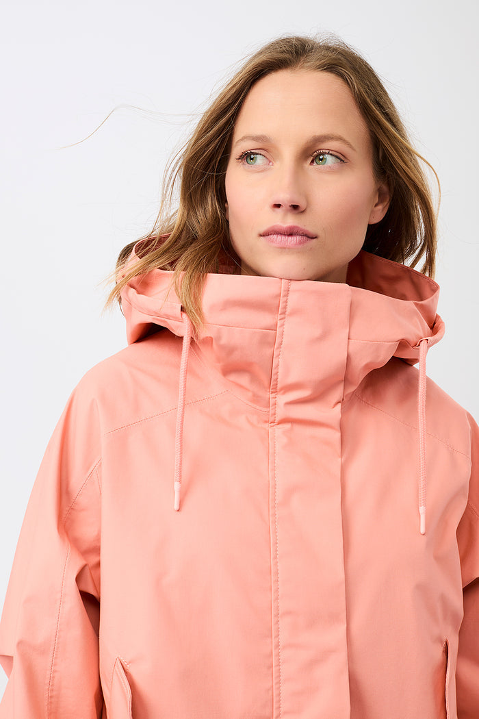 Kapuzenjacke mit Falten am Arm (Frangipani)