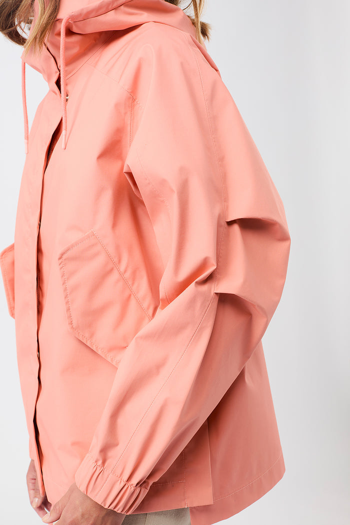 Kapuzenjacke mit Falten am Arm (Frangipani)