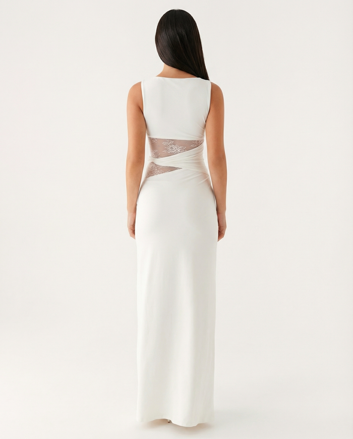 Lace Illusion Maxi