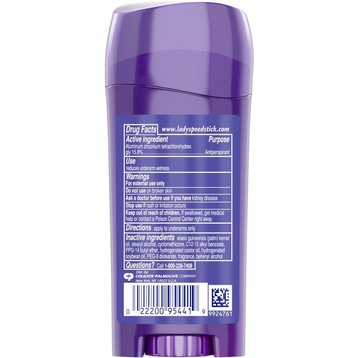 Lady Speed Stick Invisible Dry Antiperspirant Deodorant, Shower Fresh, 2.3 oz