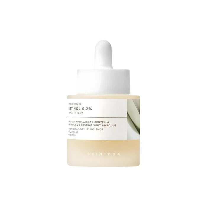 Madagascar Centella Retinol 0.2 Boosting Shot Ampoule 30ml - Serum and Skin1004 Face Serums